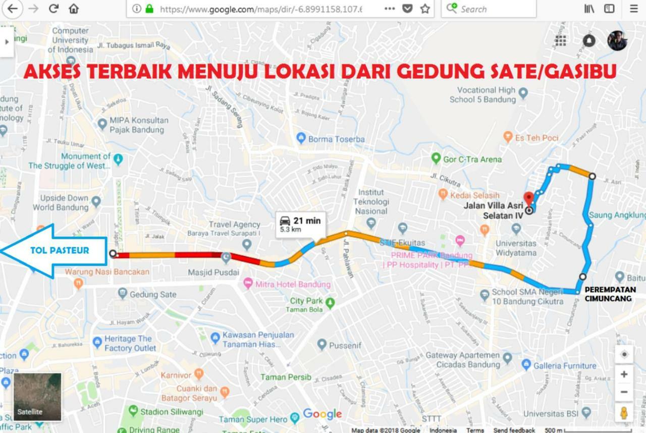 Homestay Bumi Asri III Cikutra Бандунг Экстерьер фото